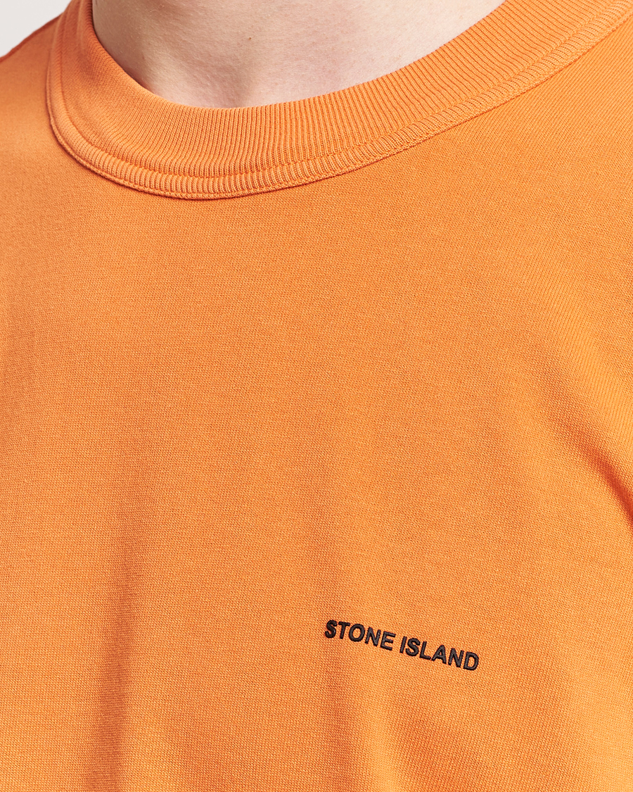 Herr | T-Shirts | Stone Island | Cotton Jersey Small Logo T-Shirt Orange