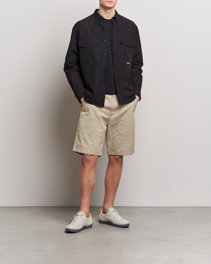 Herr | Shorts | Stone Island | Supima Cotton Twill Stretch Shorts Sand
