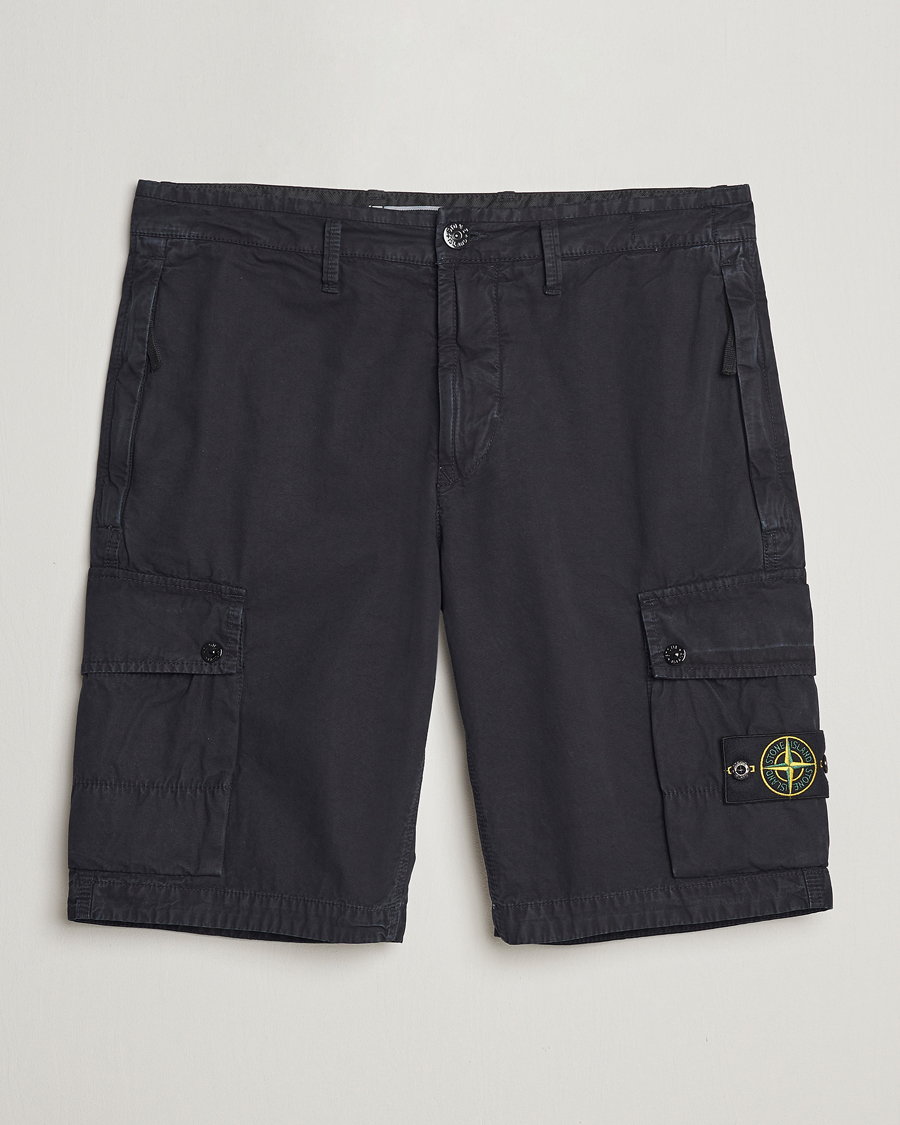 Herr | Shorts | Stone Island | Brushed Cotton Canvas Cargo Shorts Navy Blue
