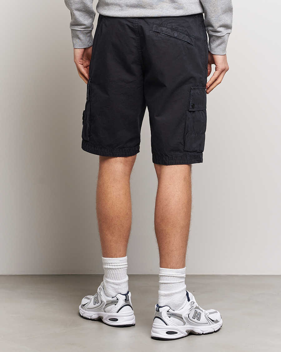 Herr | Shorts | Stone Island | Brushed Cotton Canvas Cargo Shorts Navy Blue