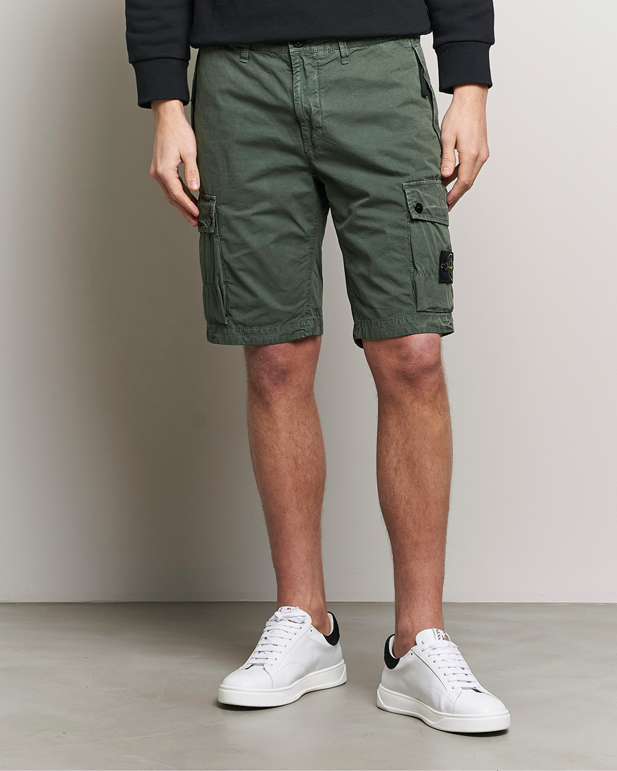 Herre | Cargoshorts | Stone Island | Brushed Cotton Canvas Cargo Shorts Musk