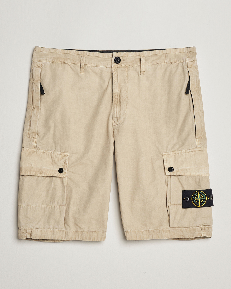 Herr | Shorts | Stone Island | Brushed Cotton Canvas Cargo Shorts Sand