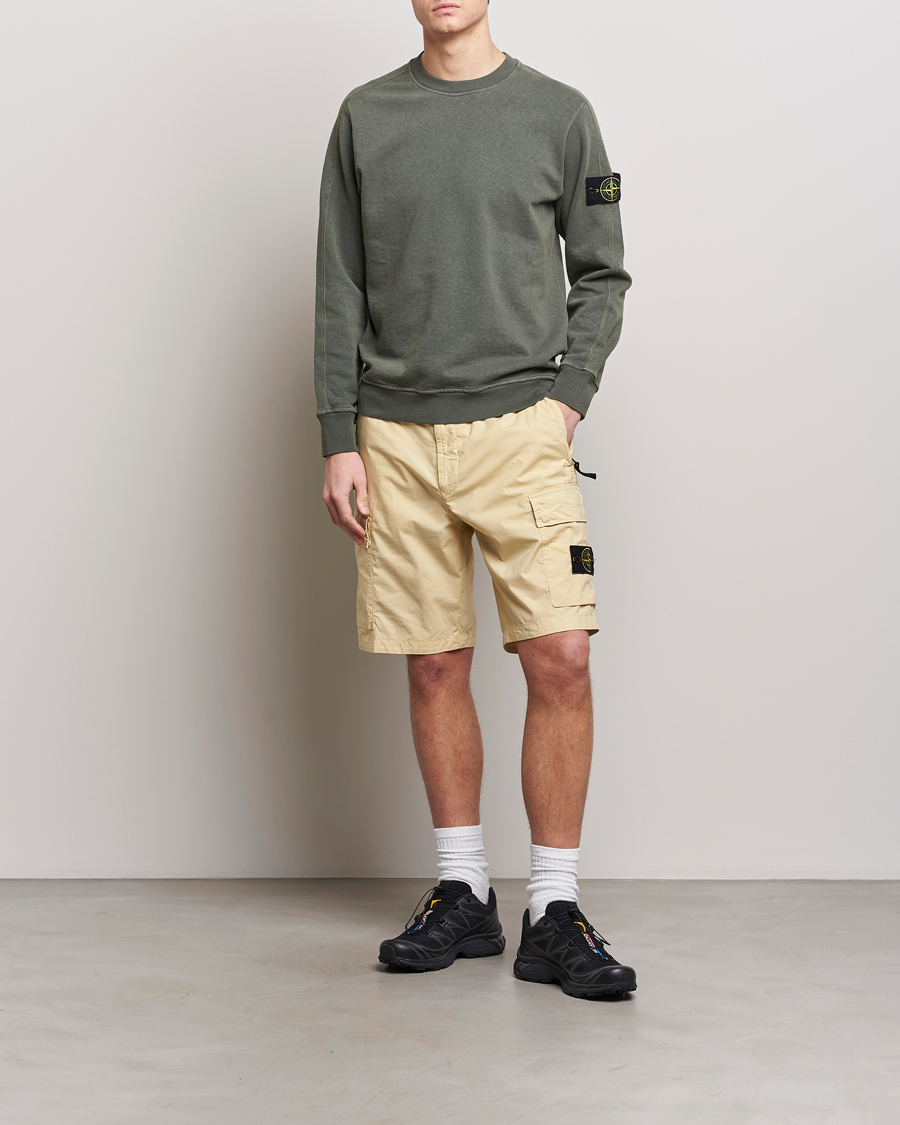 Herr | Shorts | Stone Island | Stretch Cotton Tela Regular Fit Cargo Shorts Beige