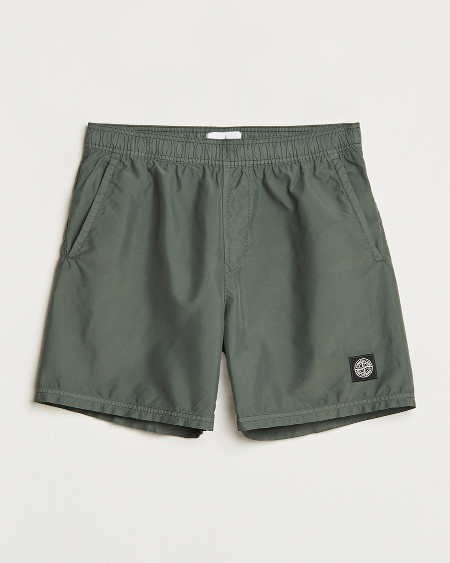 Herr | Badbyxor | Stone Island | Brushed Nylon Swimshorts Musk