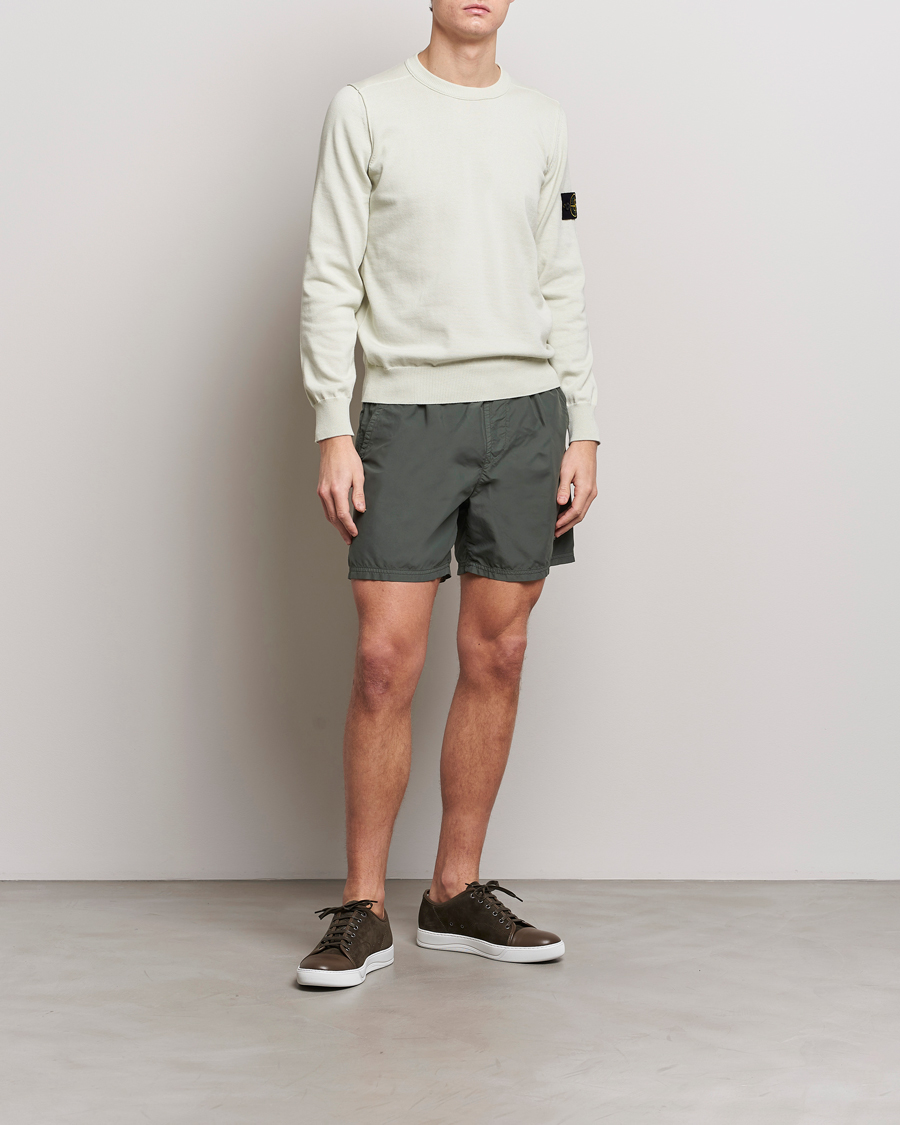 Herr | Badbyxor | Stone Island | Brushed Nylon Swimshorts Musk