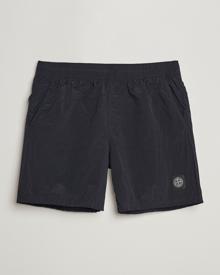 Herr | Badbyxor | Stone Island | Nylon Metal Econyl Swimshorts Navy Blue