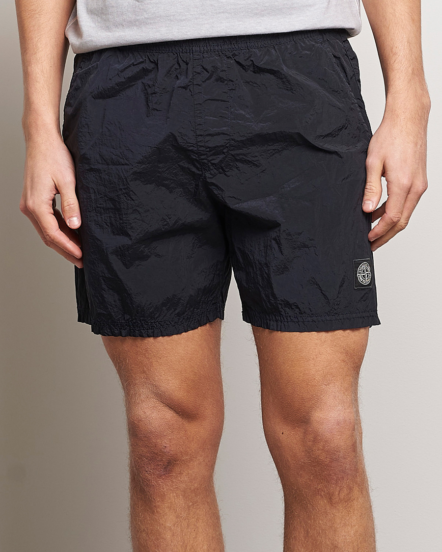 Herr | Badbyxor | Stone Island | Nylon Metal Econyl Swimshorts Navy Blue