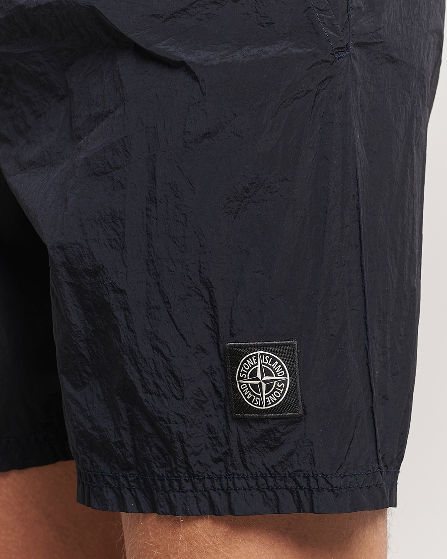 Herr | Badbyxor | Stone Island | Nylon Metal Econyl Swimshorts Navy Blue