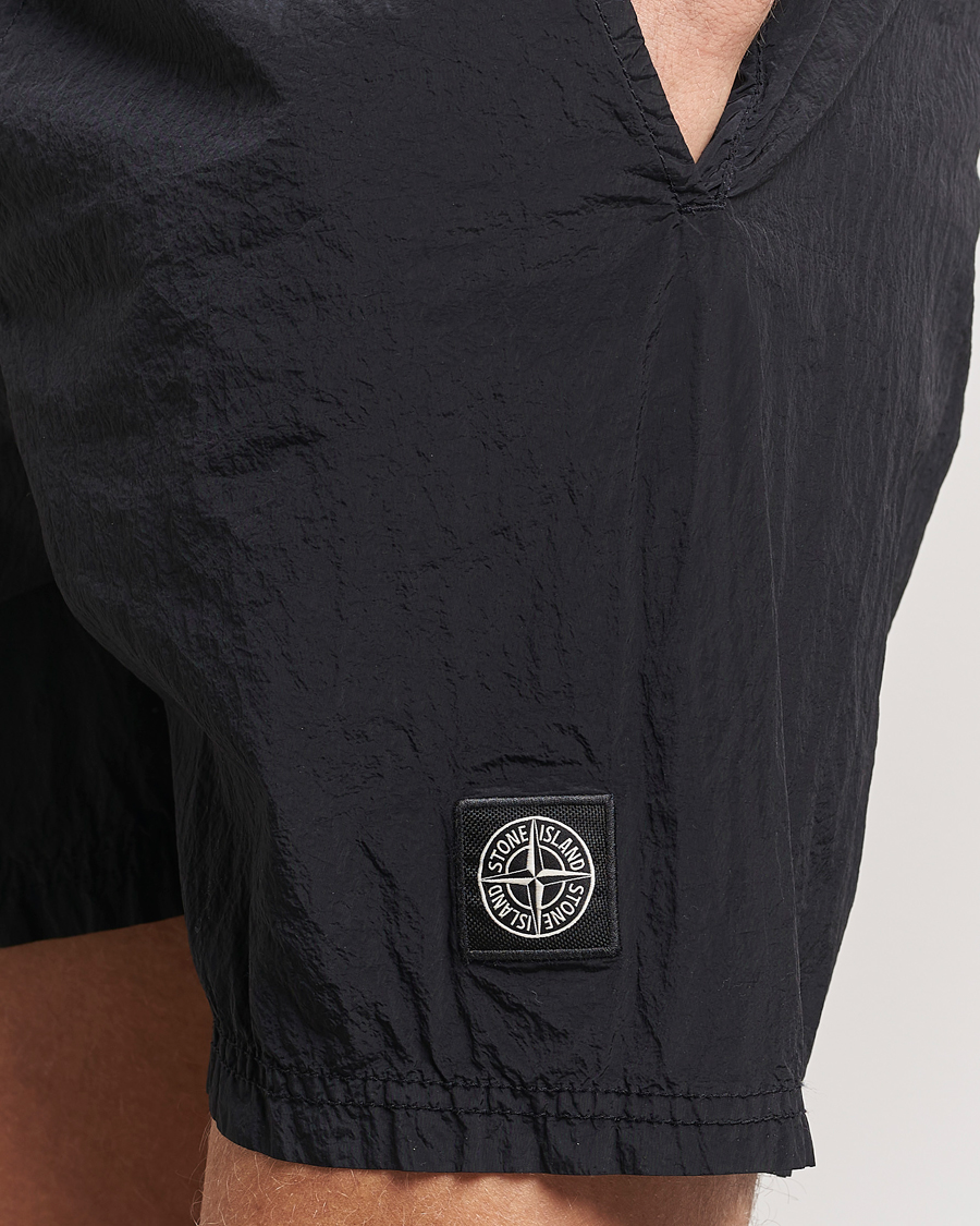 Herr | Badbyxor | Stone Island | Nylon Metal Econyl Swimshorts Black
