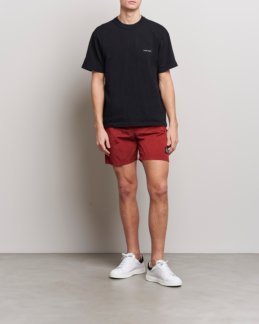 Herr | Badbyxor | Stone Island | Nylon Metal Econyl Swimshorts Red