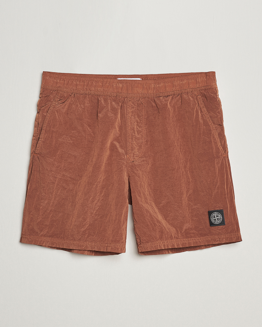 Herr | Badbyxor | Stone Island | Nylon Metal Econyl Swimshorts Rust