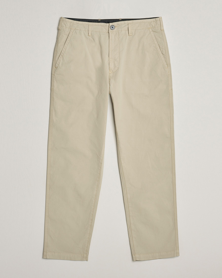 Herr | Byxor | Stone Island | Supima Cotton Twill Stretch Pants Sand
