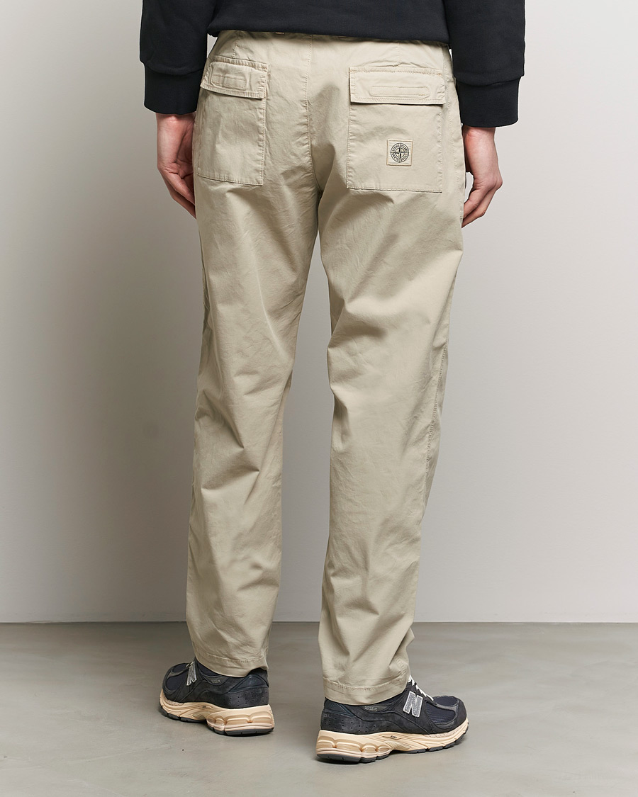 Herr | Byxor | Stone Island | Supima Cotton Twill Stretch Pants Sand