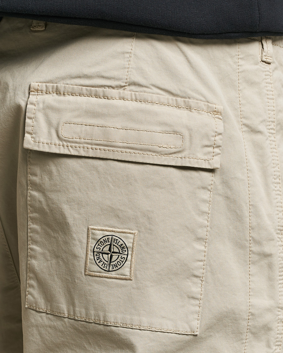 Herr | Byxor | Stone Island | Supima Cotton Twill Stretch Pants Sand
