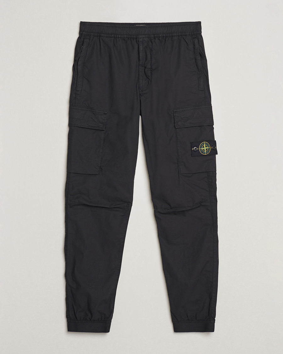 Herr | Byxor | Stone Island | Garment Dyed Drawsting Cargo Pants Black