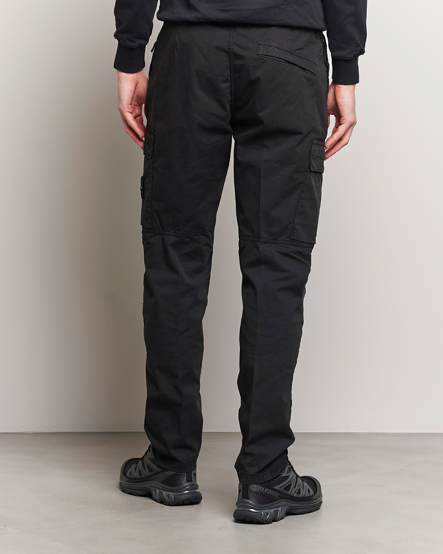 Herr | Byxor | Stone Island | Tapered Supima Cotton Cargo Pants Black