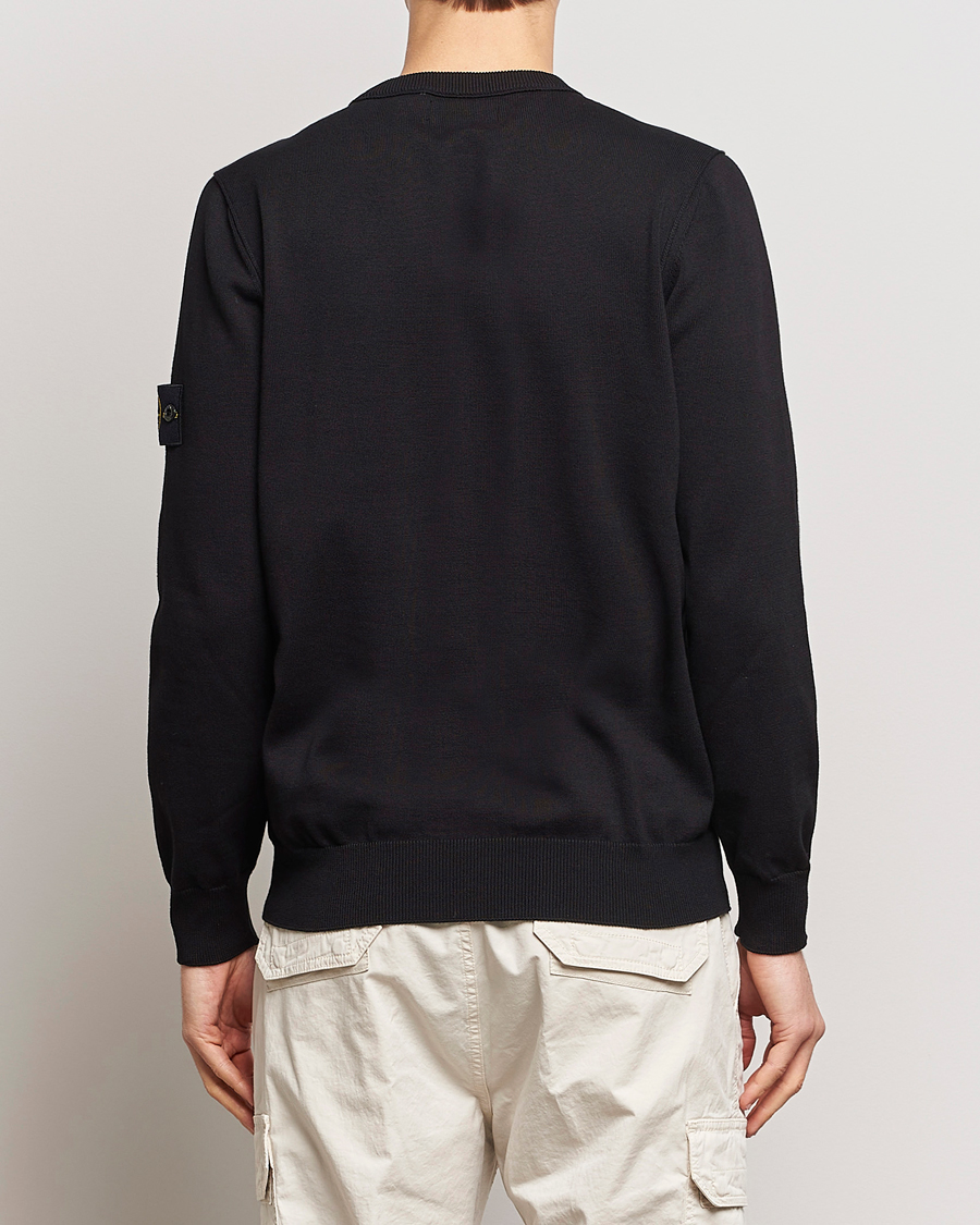 Herr | Tröjor | Stone Island | Soft Organic Cotton Crew Neck Black