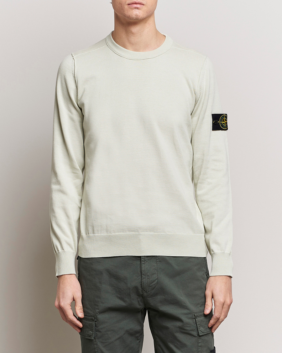 Herr | Tröjor | Stone Island | Soft Organic Cotton Crew Neck Pistachio