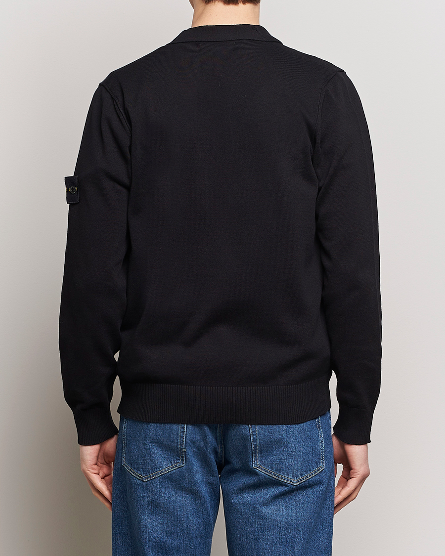 Herr | Tröjor | Stone Island | Soft Organic Cotton Cardigan Black