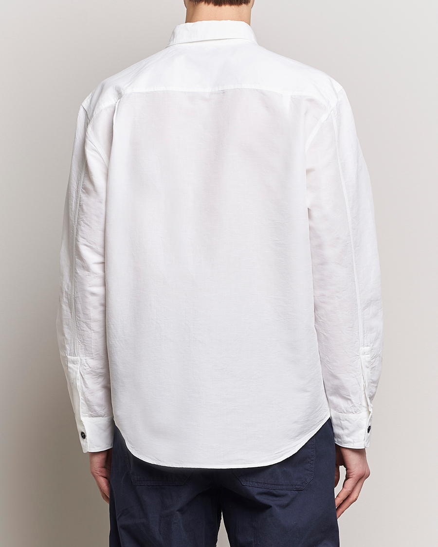Herr | Skjortor | Stone Island | Cotton/Hemp Pocket Overshirt White