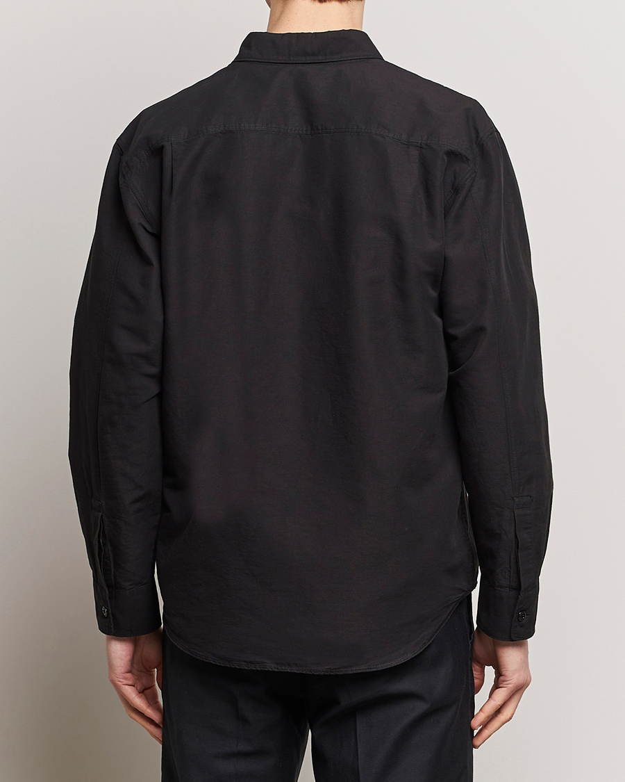Herr | Skjortor | Stone Island | Cotton/Hemp Pocket Overshirt Black