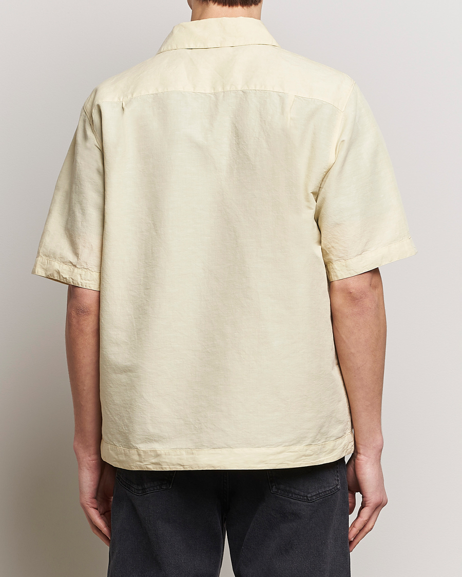 Herr | Skjortor | Stone Island | Cotton/Hemp Short Sleeve Shirts Beige