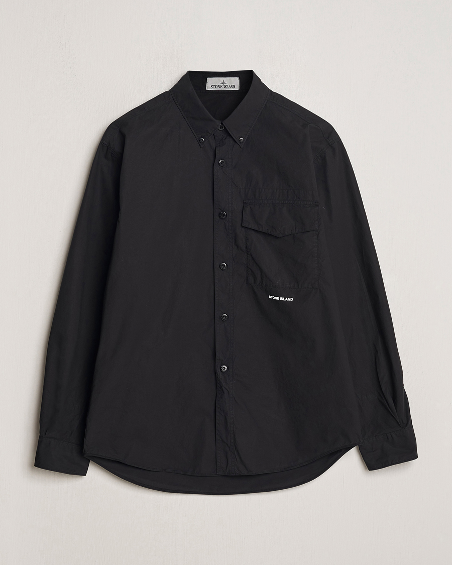 Herr | Skjortor | Stone Island | Light Cotton Shirt Black