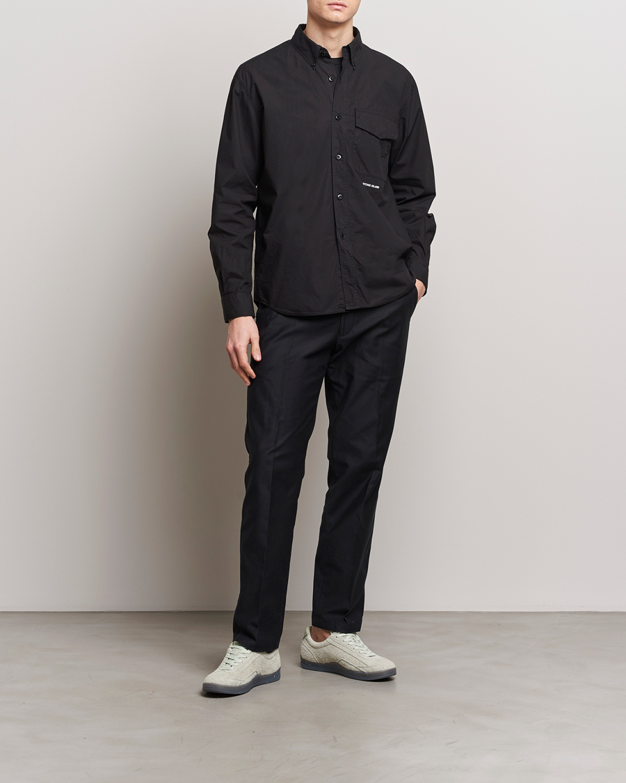 Herr | Skjortor | Stone Island | Light Cotton Shirt Black