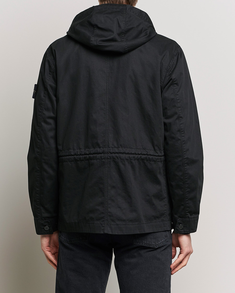 Herr | Jackor | Stone Island | Bio Rasso TC Cotton Hooded Jacket Black