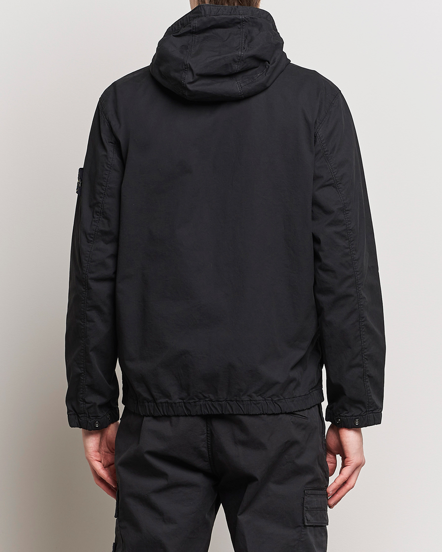 Herr | Jackor | Stone Island | Supima Cotton Hooded Jacket Black