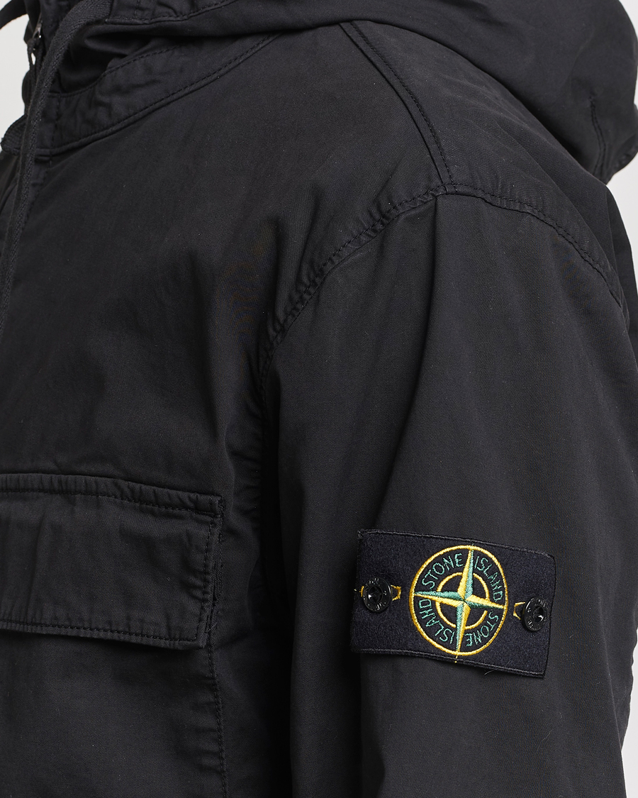 Herr | Jackor | Stone Island | Supima Cotton Hooded Jacket Black