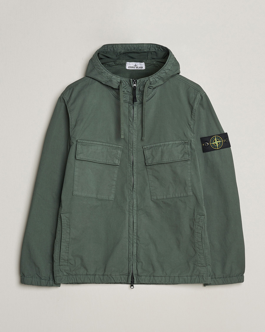 Herr | Jackor | Stone Island | Supima Cotton Hooded Jacket Musk