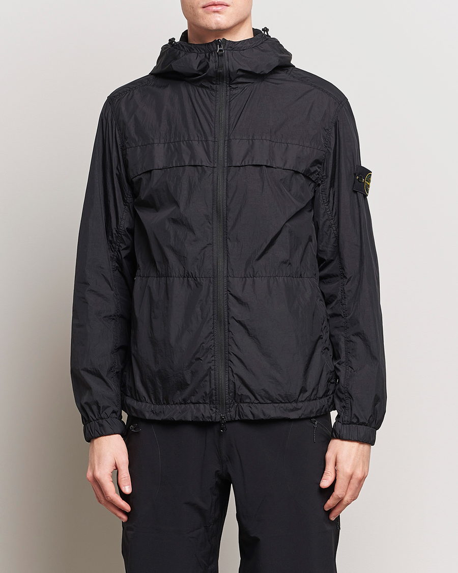 Herre | Stone Island | Stone Island | Crinkle Reps Hooded Jacket Black