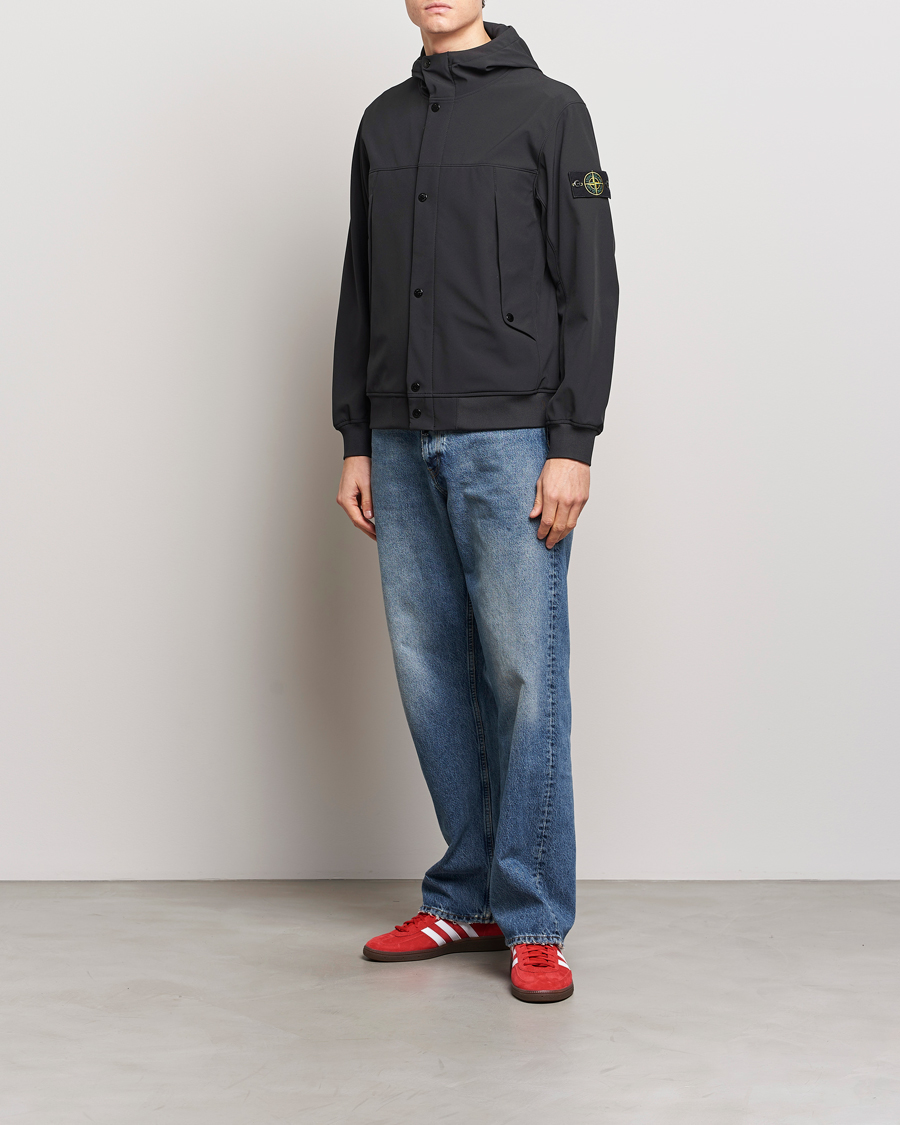 Herr | Jackor | Stone Island | Light Soft Shell Jacket Black