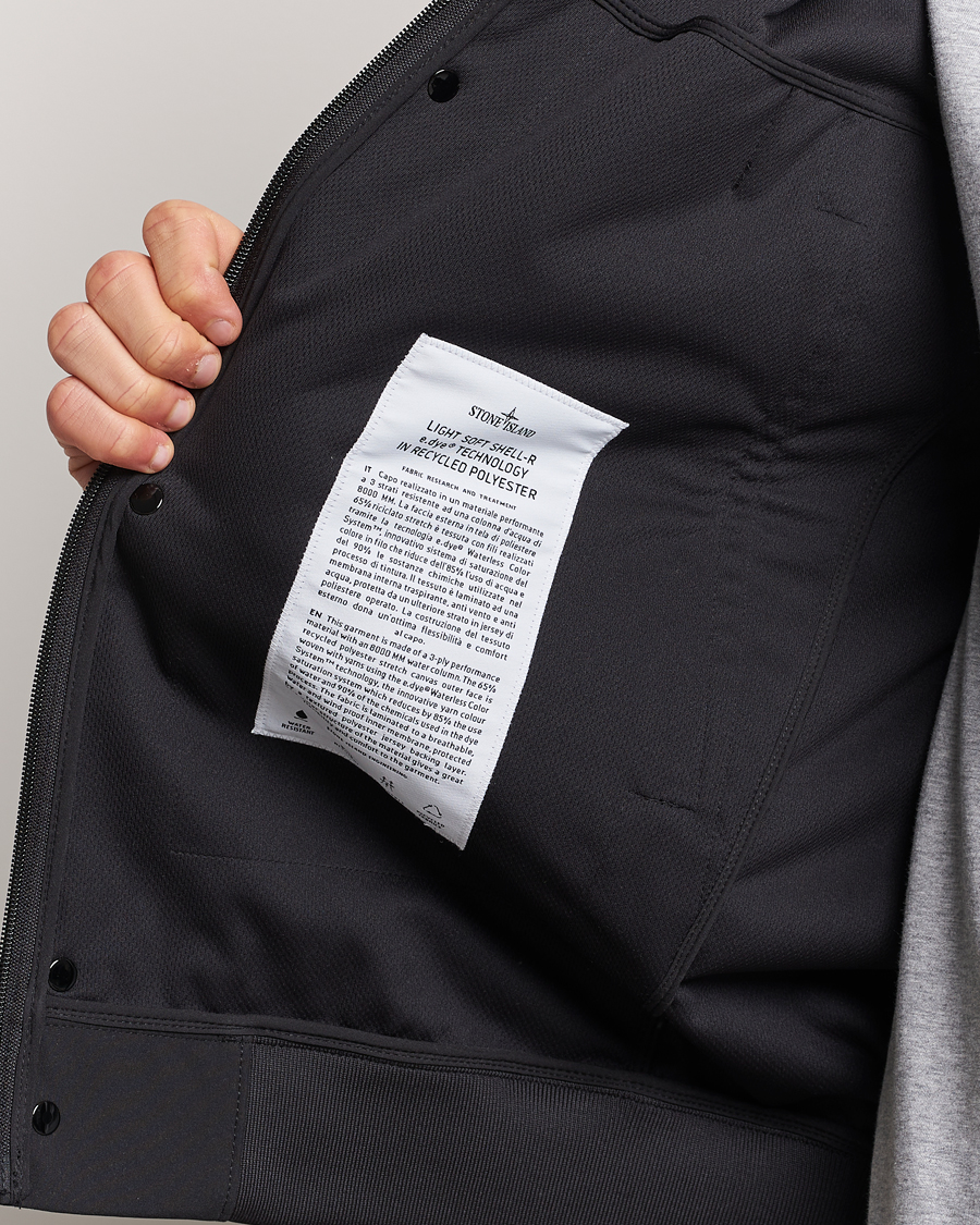 Herr | Jackor | Stone Island | Light Soft Shell Jacket Black