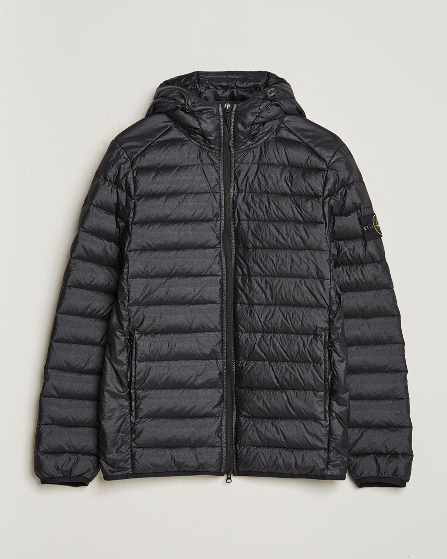 Herr | Jackor | Stone Island | R-Nylon Hooded Down Jacket Black