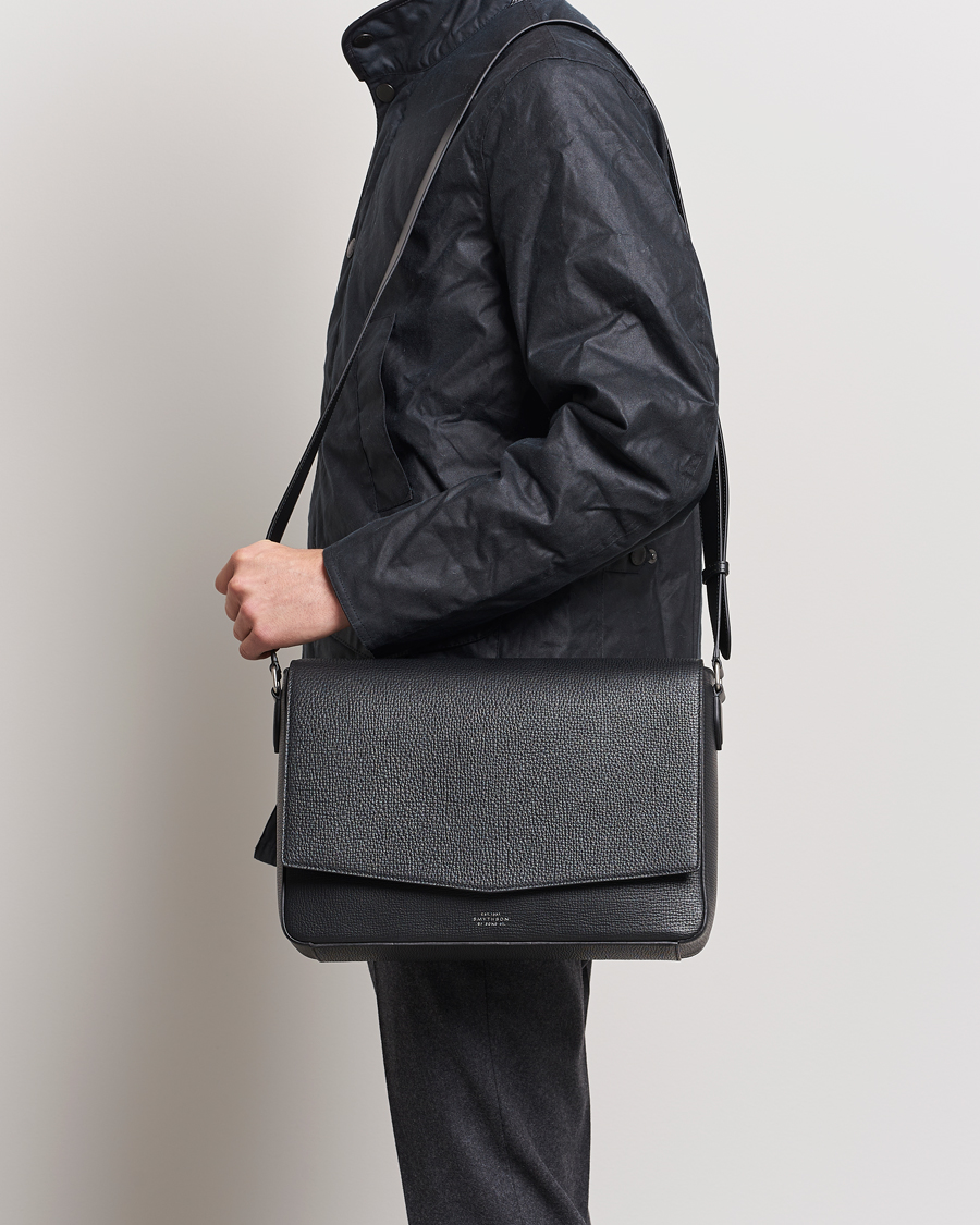 Herr | Väskor | Smythson | Ludlow Messenger Bag Black