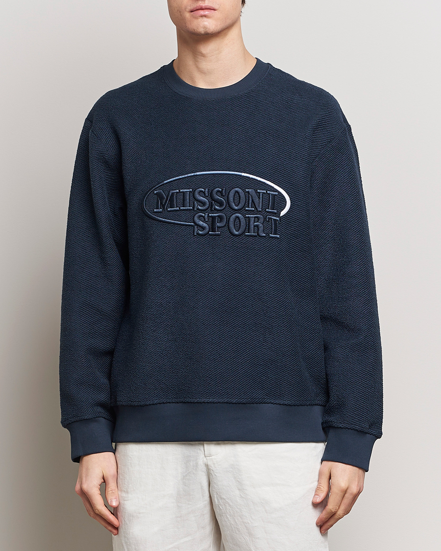 Herr | Italian Department | Missoni | SPORT Crewneck Sweatshirt Navy