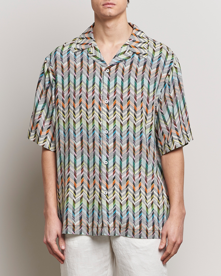 Herr | Kortärmade skjortor | Missoni | SPORT Short Sleeve Shirt White/Multi