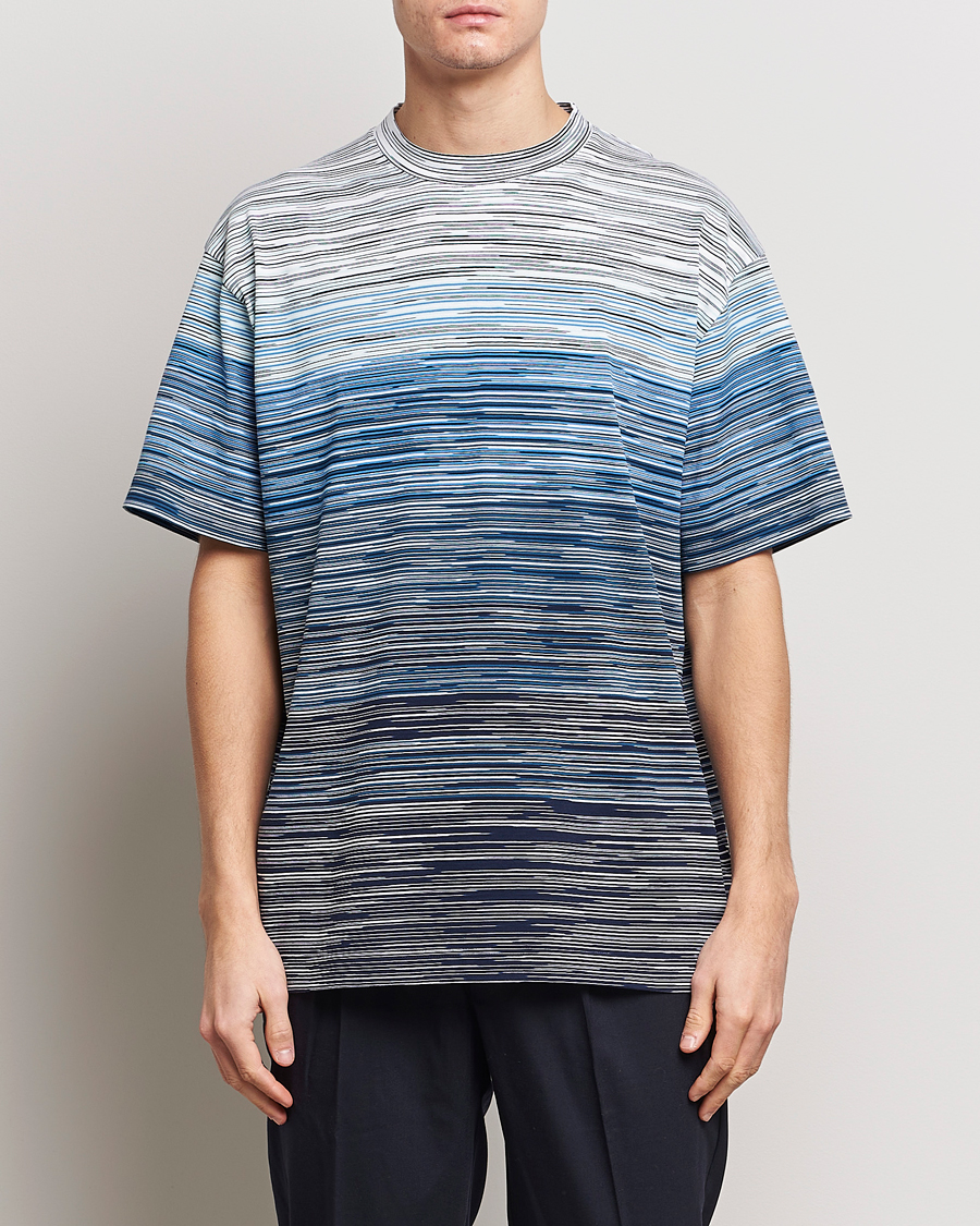 Herr | Italian Department | Missoni | Space Dyed T-Shirt Blue