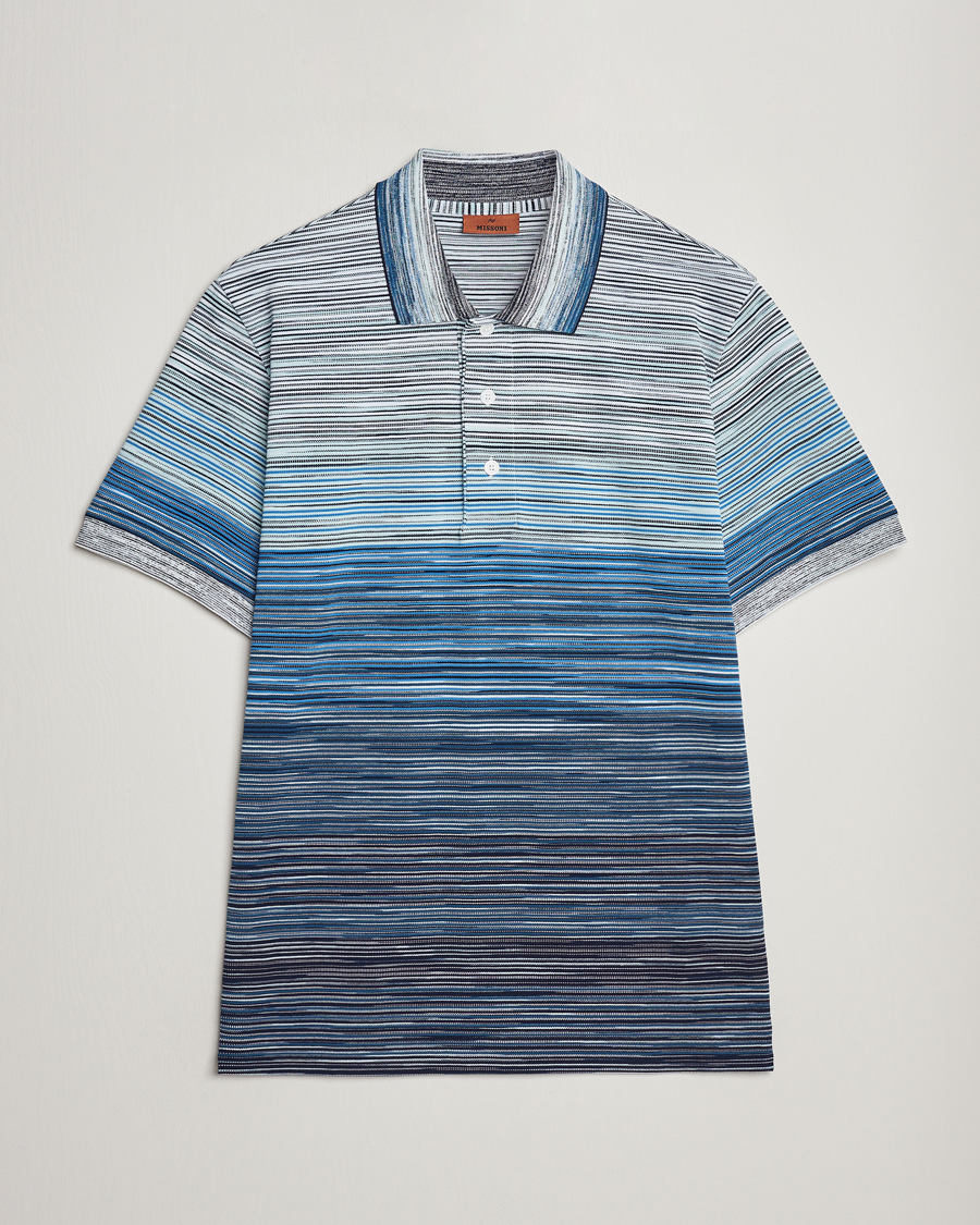 Herr | Pikéer | Missoni | Space Dyed Polo Blue