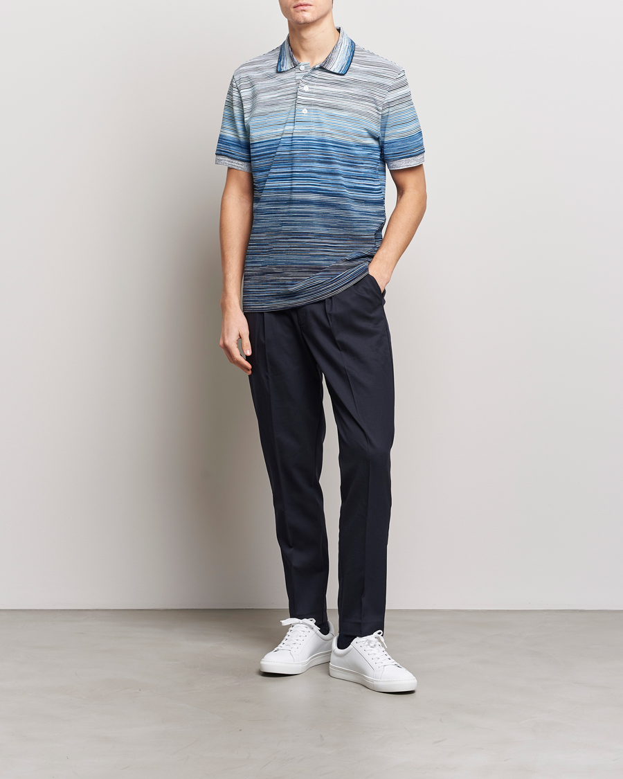 Herr | Pikéer | Missoni | Space Dyed Polo Blue