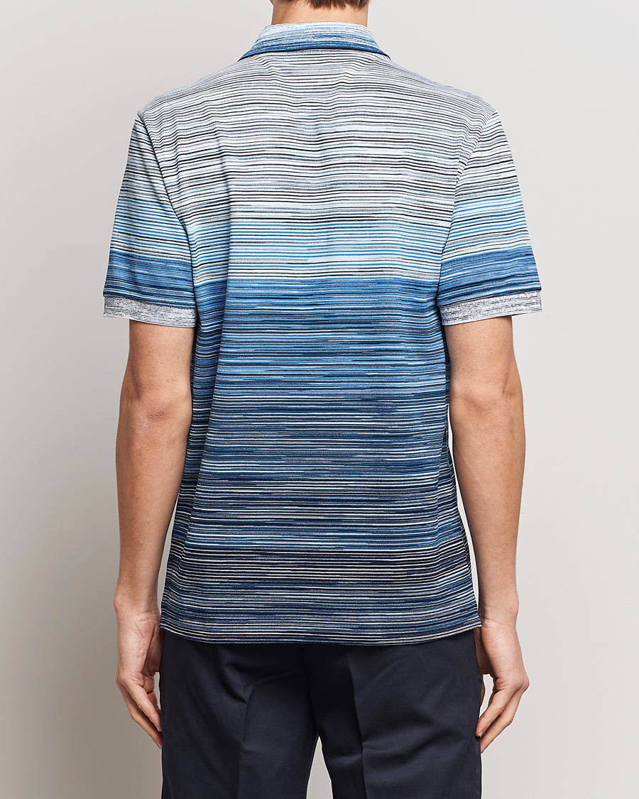 Herr | Pikéer | Missoni | Space Dyed Polo Blue