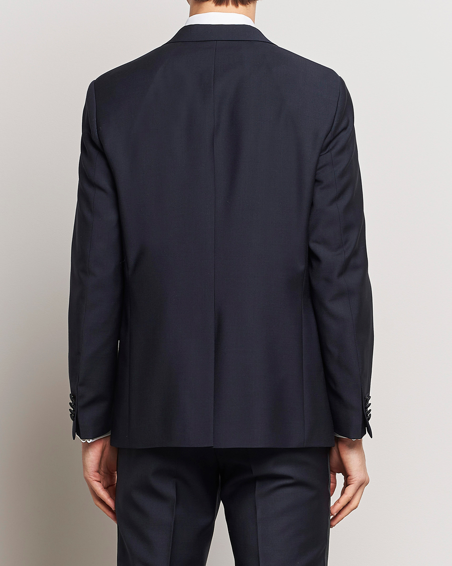 Herr | Kavajer | Oscar Jacobson | Frampton Wool Tuxedo Blazer Navy