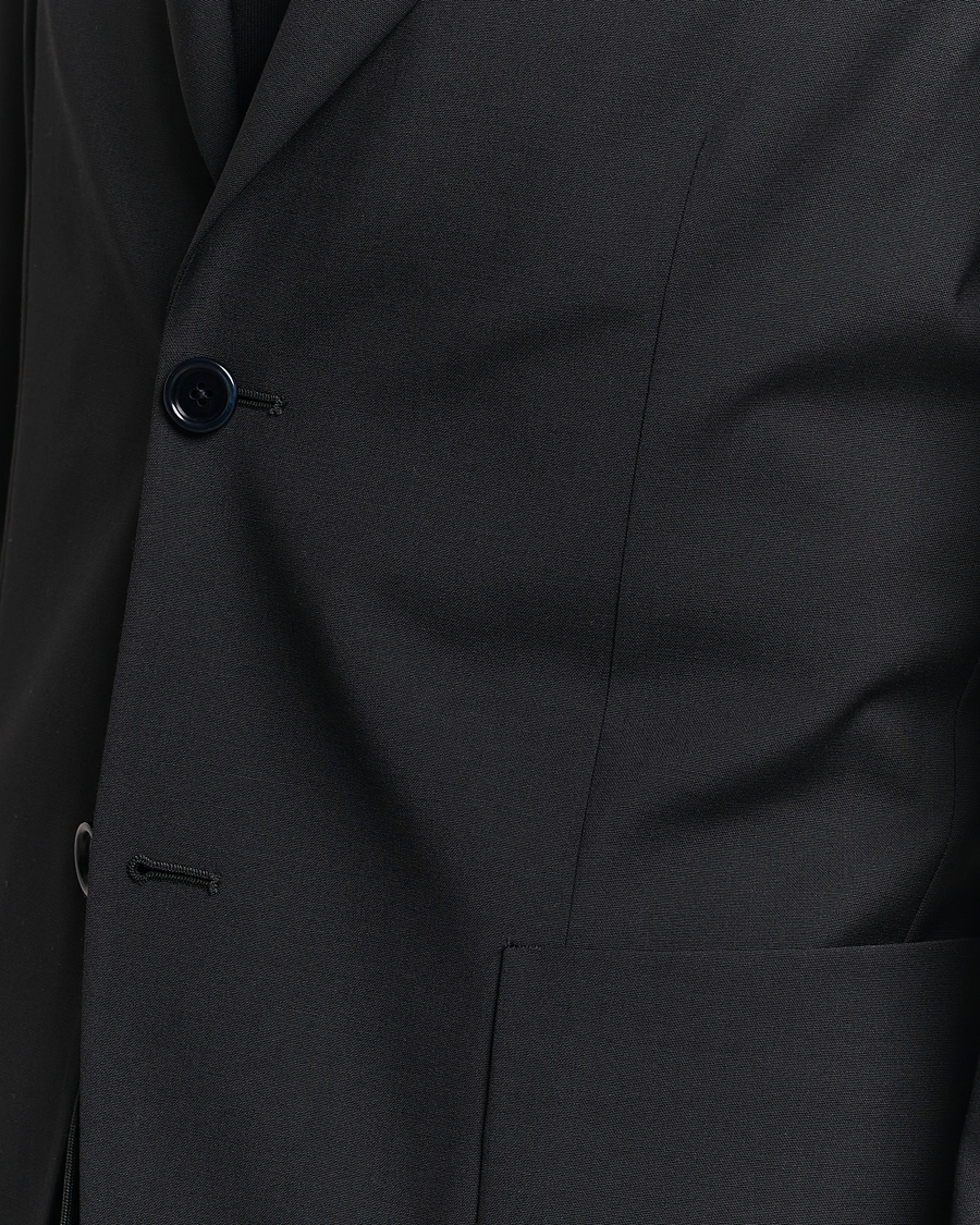 Herr | Kostymer | Lardini | Travellers Soft Wool Suit Black