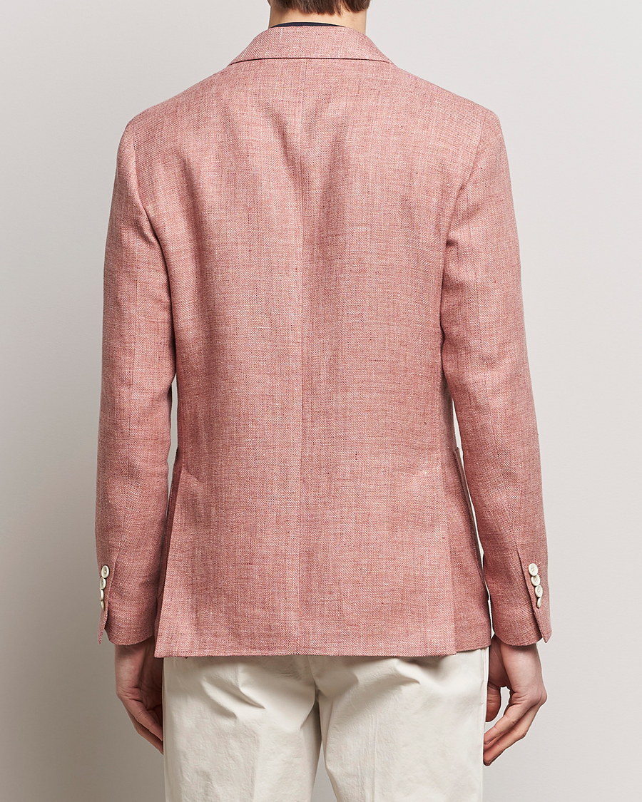 Herr | Kavajer | Lardini | Wool/Linen Patch Pocket Blazer Soft Red