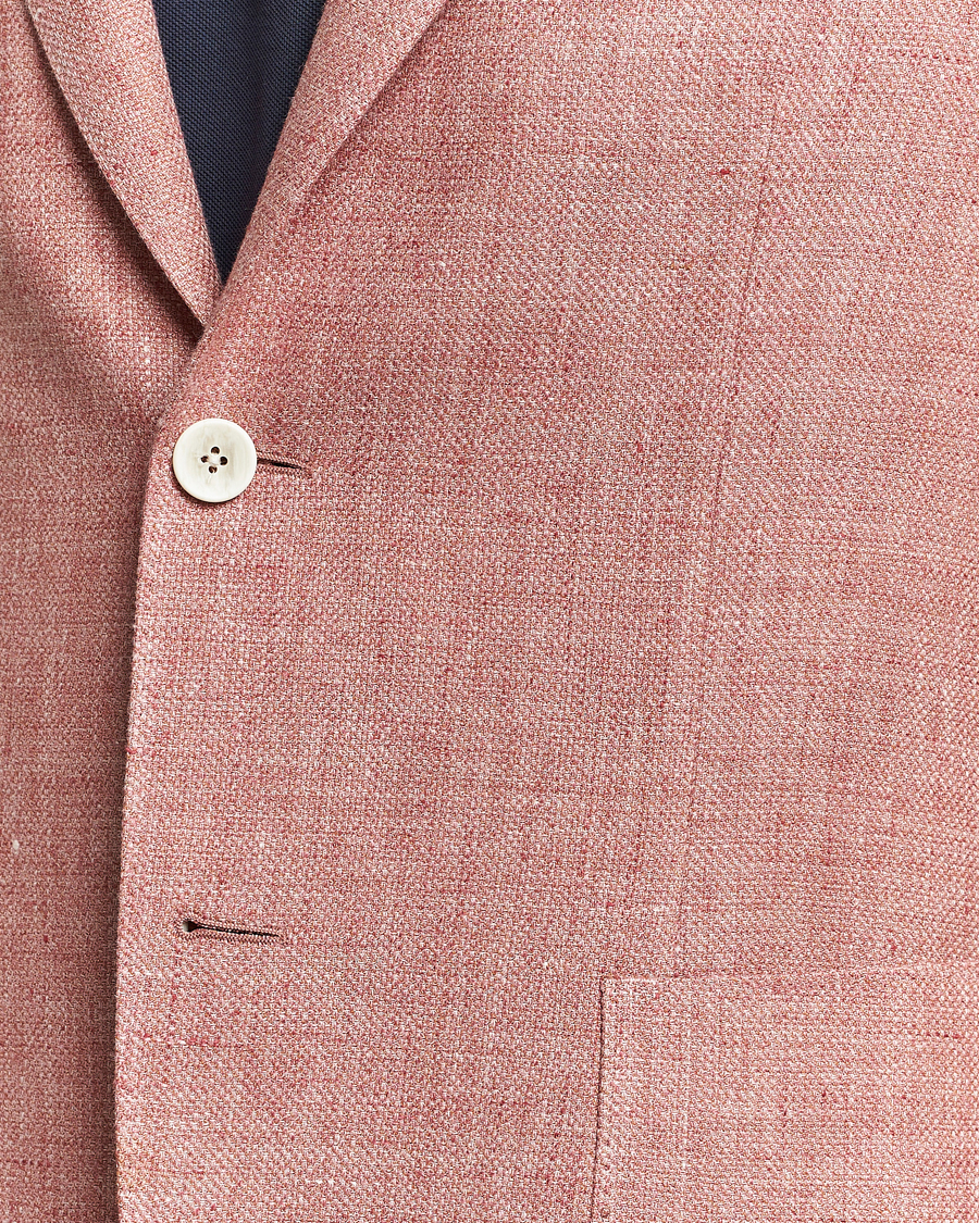 Herr | Kavajer | Lardini | Wool/Linen Patch Pocket Blazer Soft Red