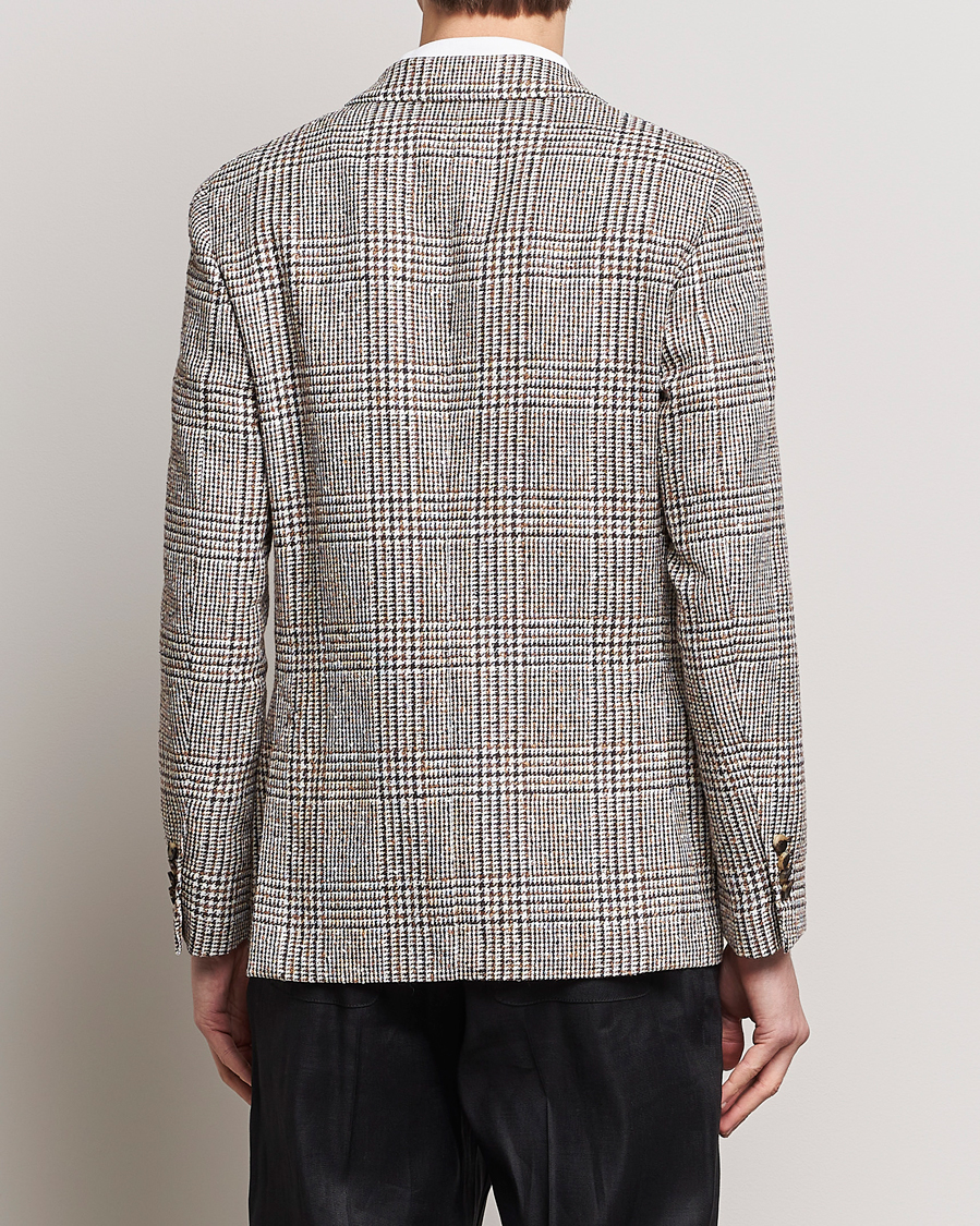 Herr | Kavajer | Lardini | Checked Linen Blazer Brown