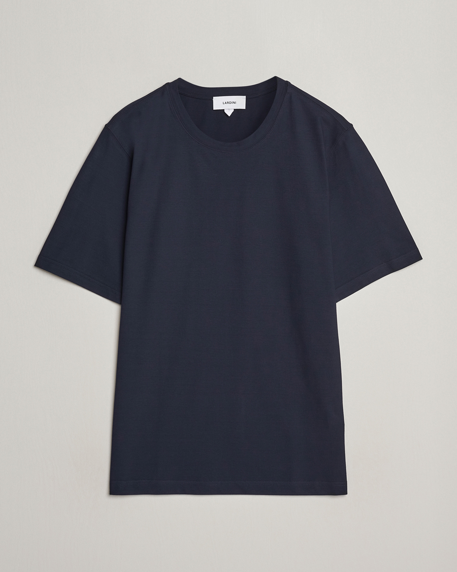 Herr | T-Shirts | Lardini | Ice Cotton T-Shirt Navy