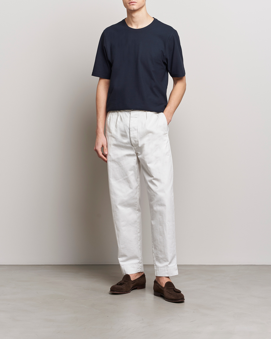 Herr | T-Shirts | Lardini | Ice Cotton T-Shirt Navy